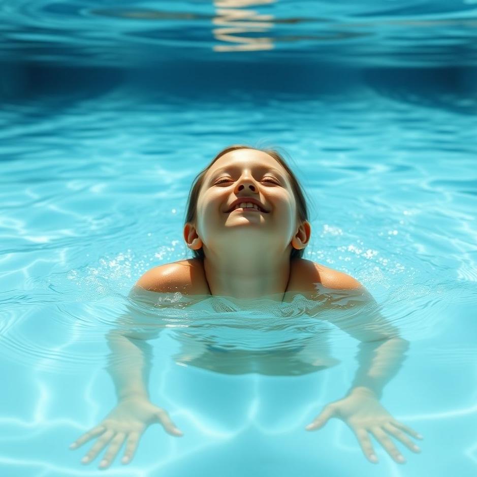 Dream : Entering the pool with a girl in a dream