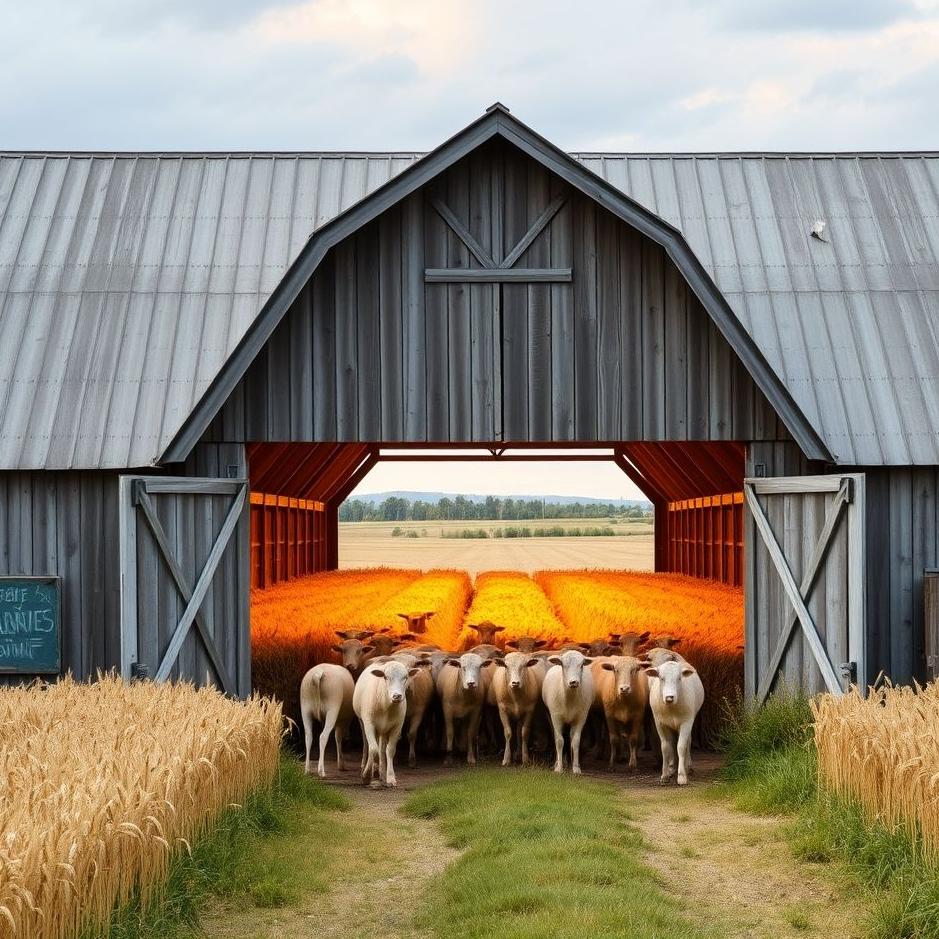 Dream Dictionary : Entering the wheat barn 