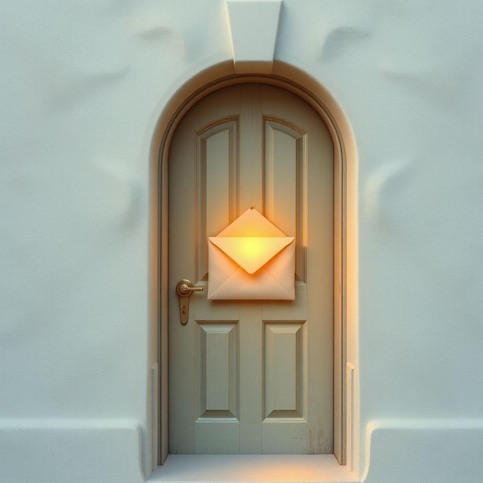 Dream : Envelope at the door in a dream