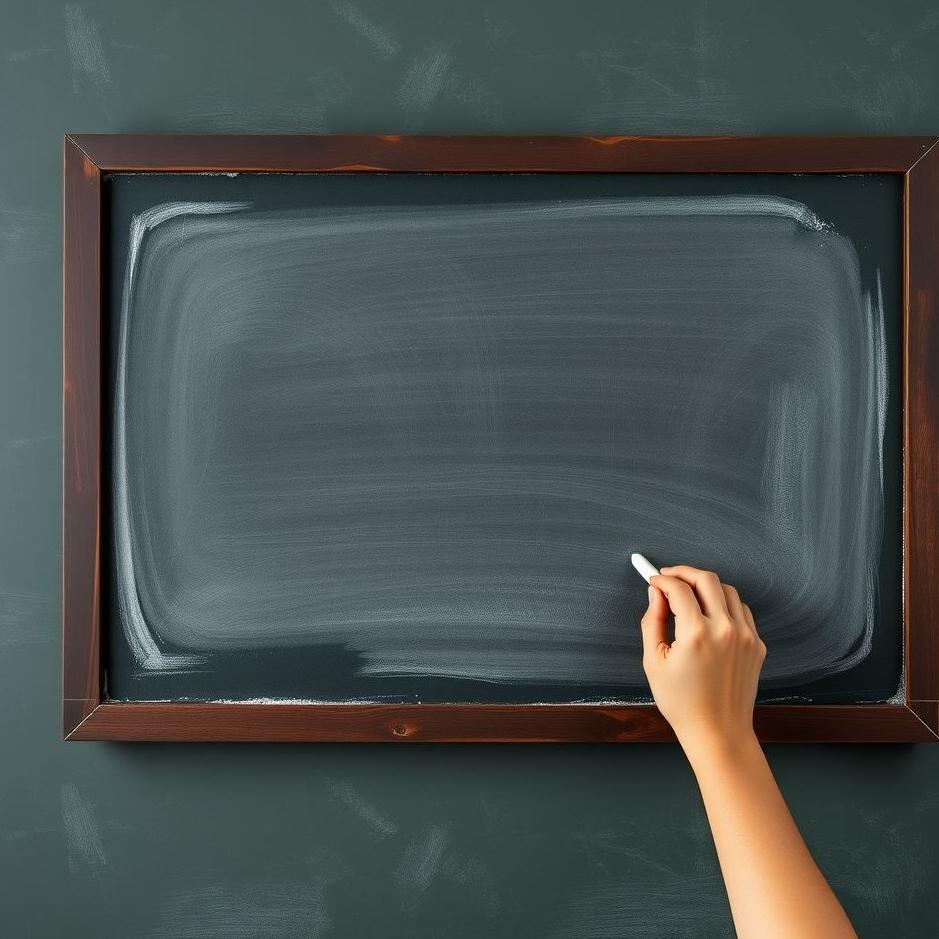Dream : Erasing a blackboard in a dream