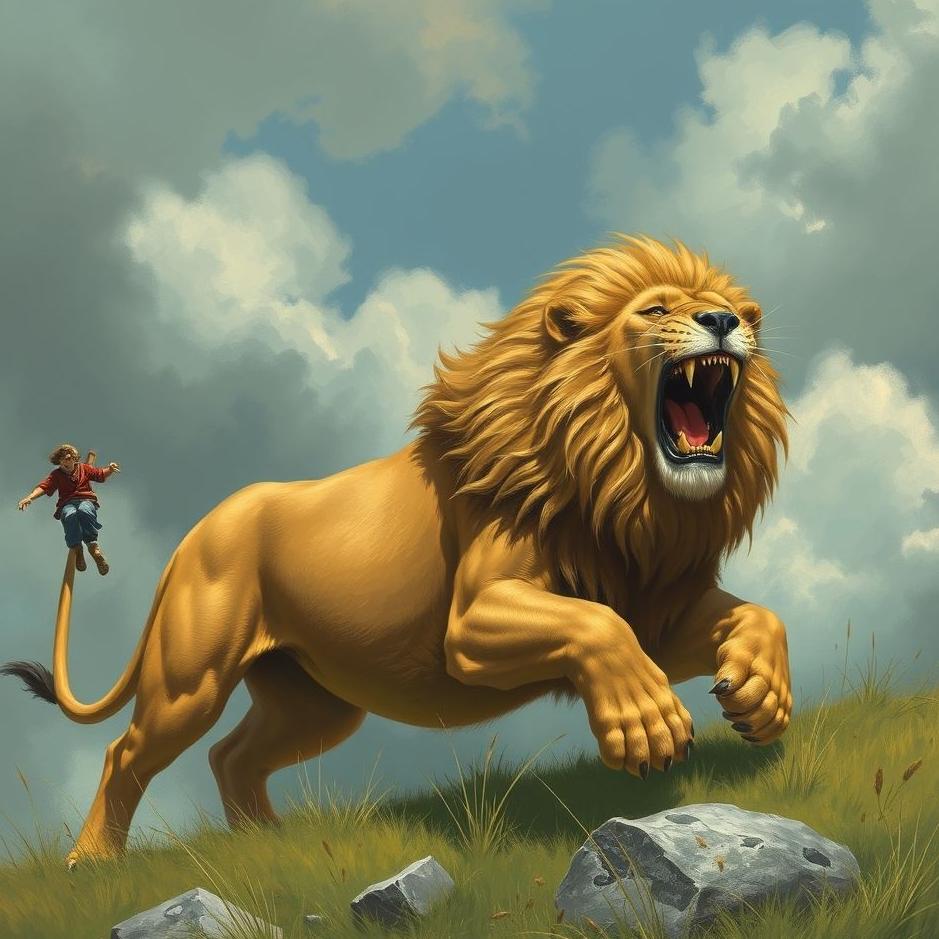 Dream Dictionary : Escape from the lion and cap