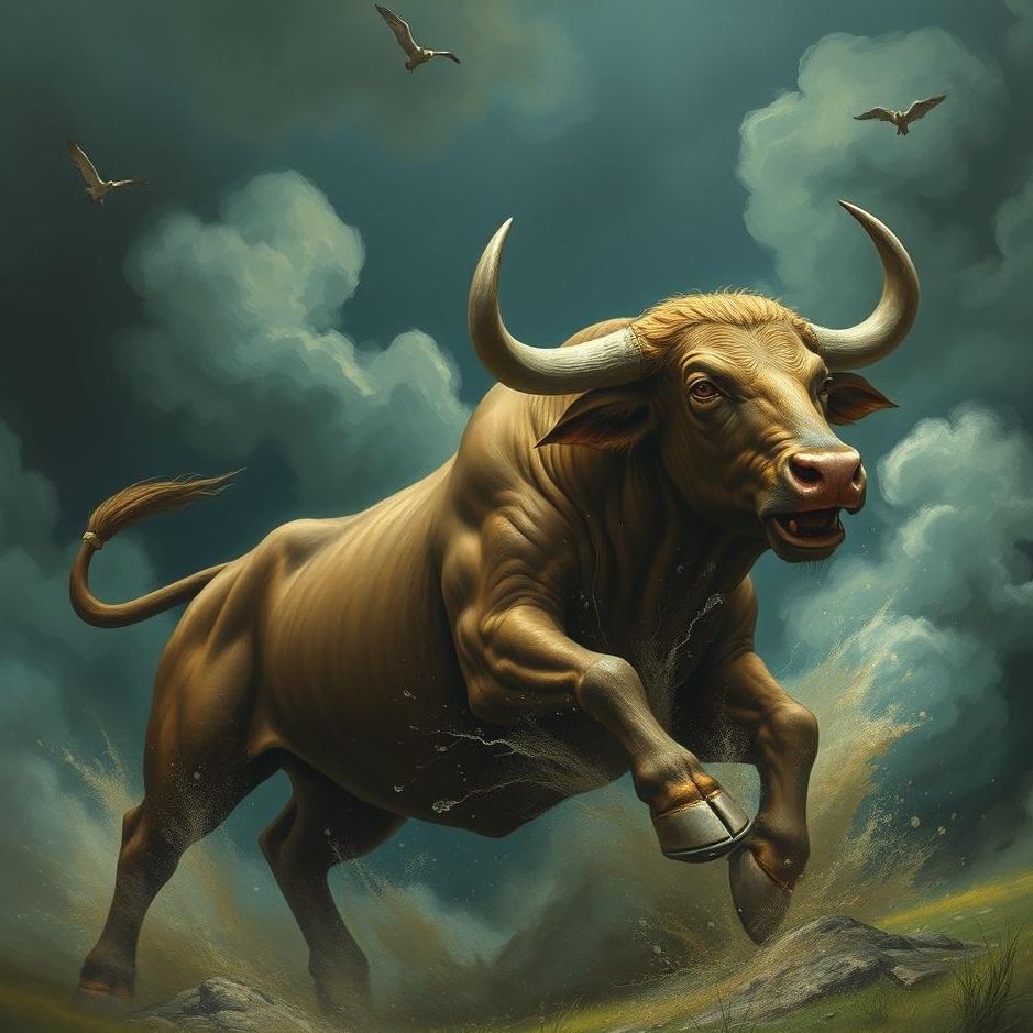 Dream : Escaping from a raging bull in a dream
