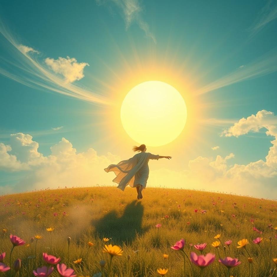 Dream : Escaping from the sun in a dream