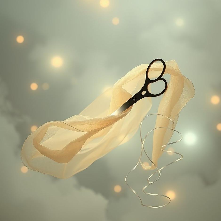 Dream : Fabric being cut in a dream