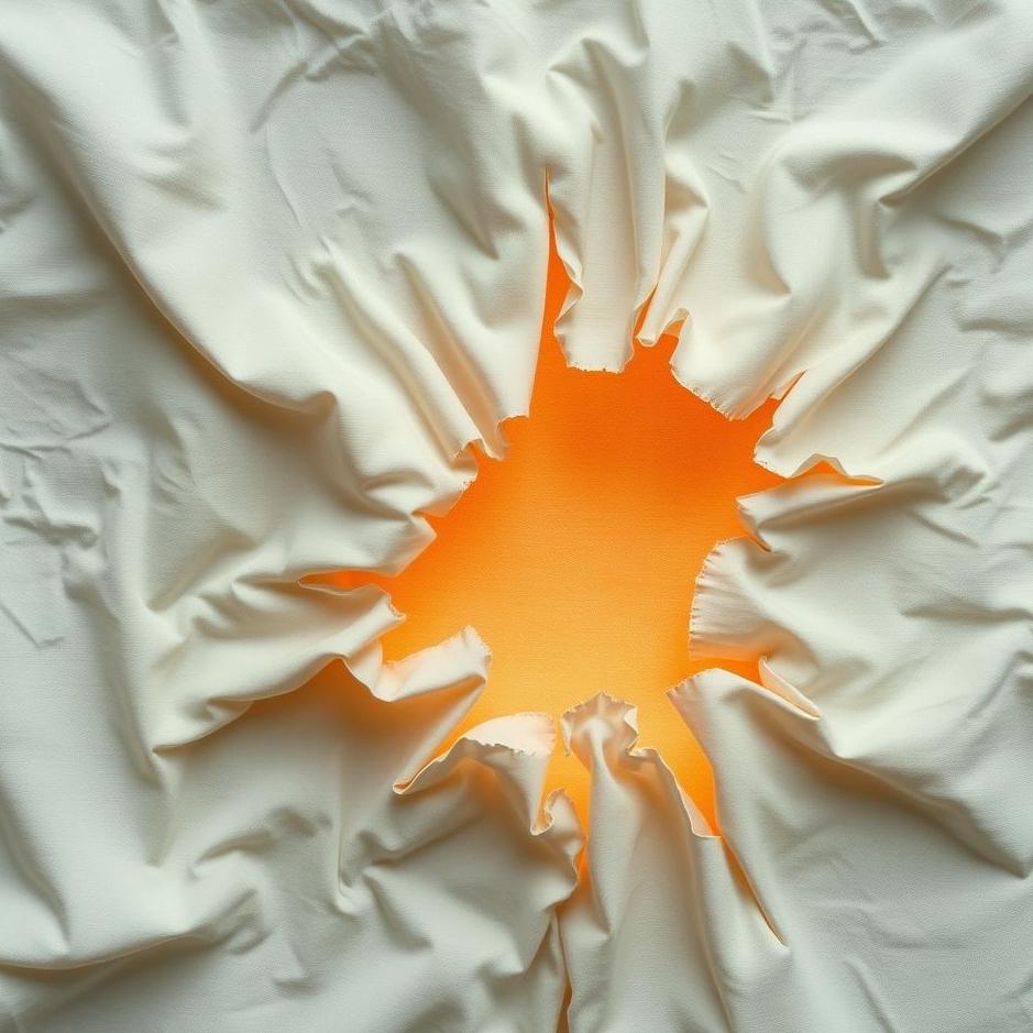 Dream : Fabric tearing in a dream