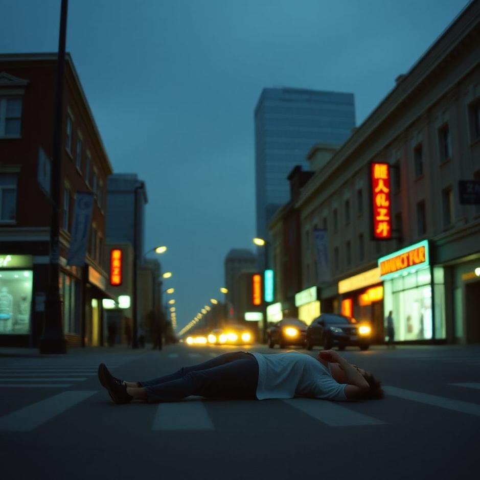 Dream : Fainting on the street in a dream