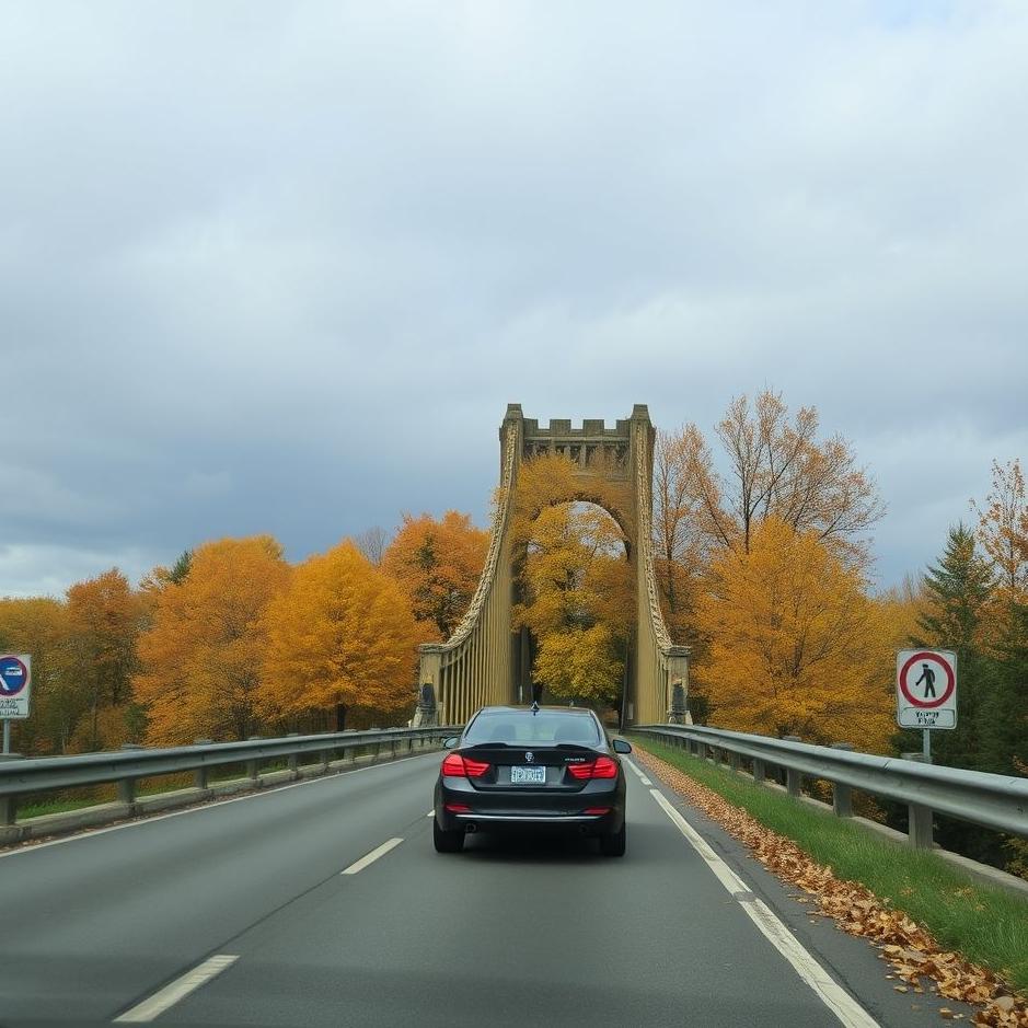 Dream : Fall from the bridge by car