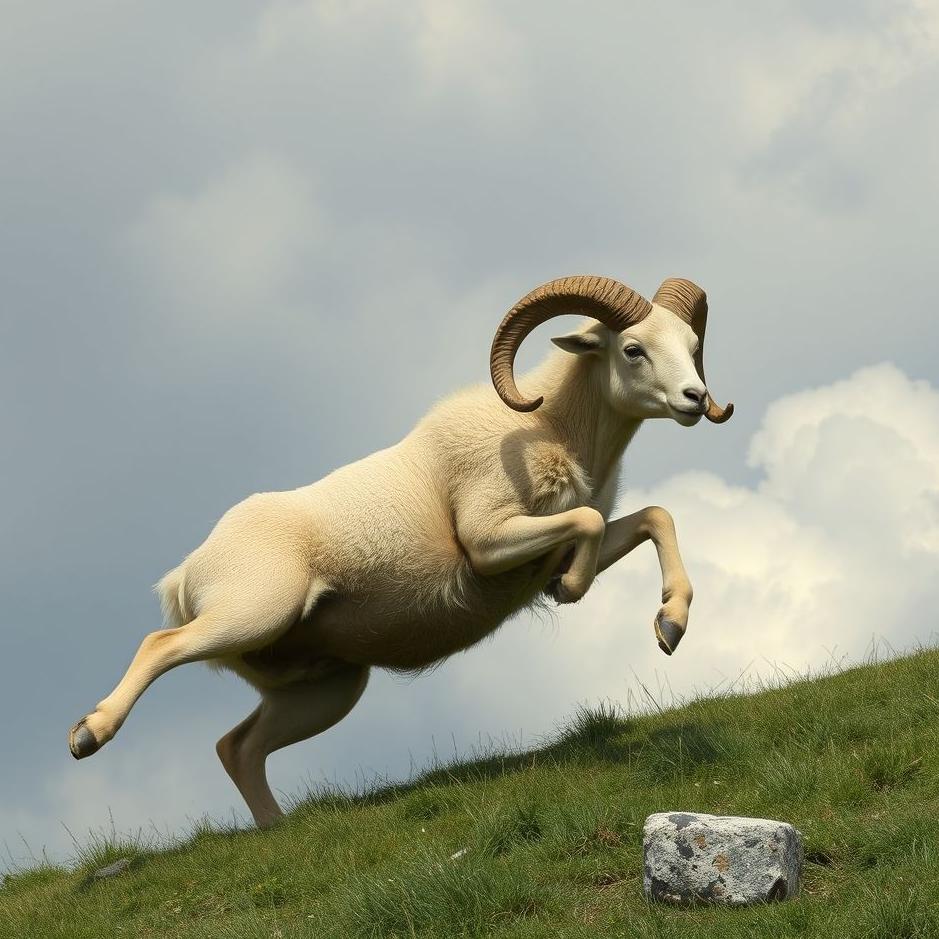 Dream : Falling a ram in a dream