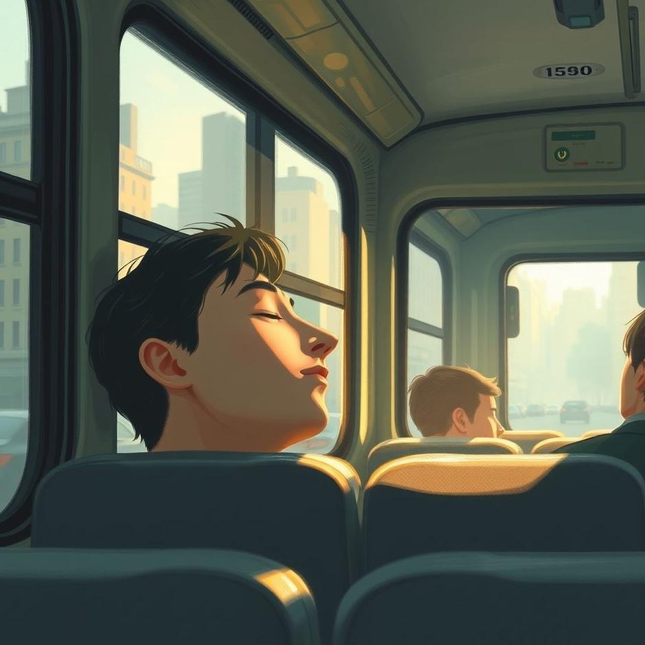 Dream : Falling asleep on a bus in a dream