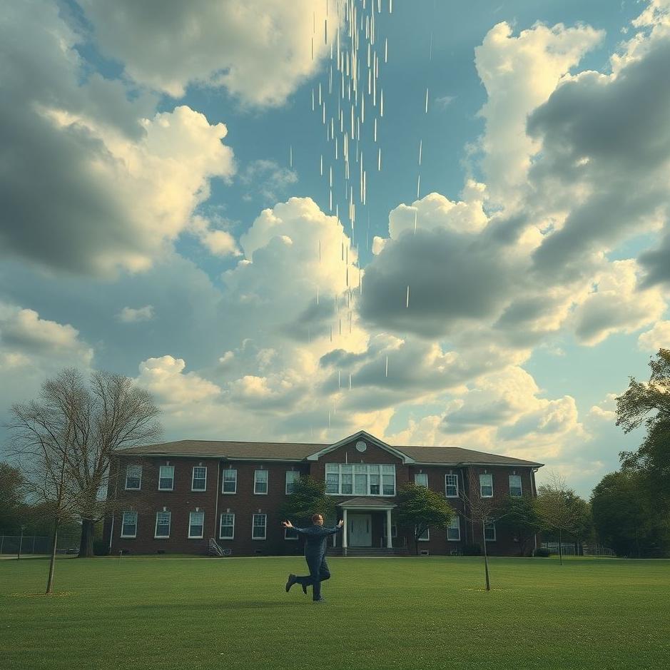 Dream : Falling down at school in a dream