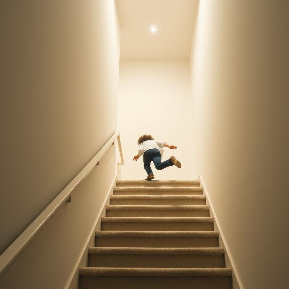 Dream : Falling down the stairs and getting back up in a dream