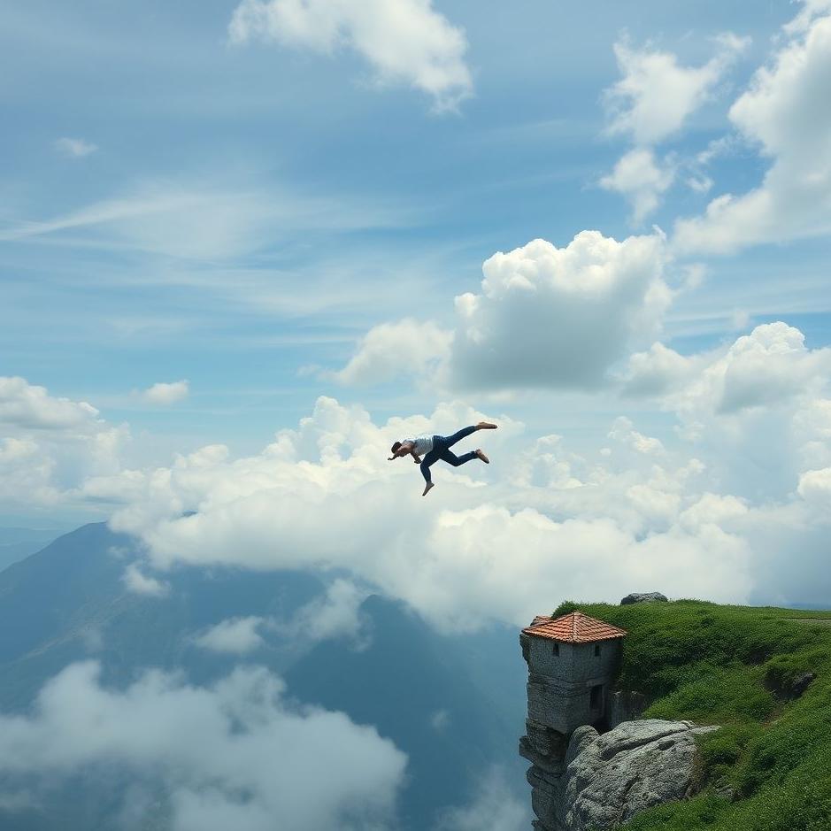 Dream : Falling from a high place in a dream