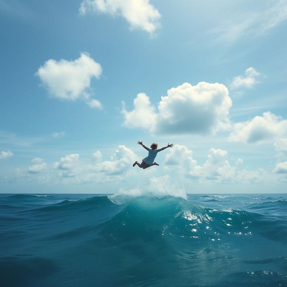 Dream : Falling from the air to the sea in a dream