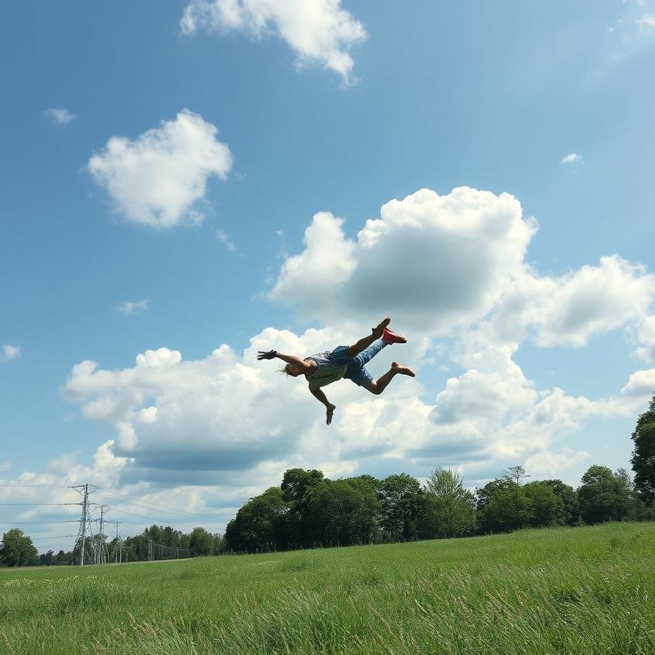 Dream : Falling from the sky to the ground