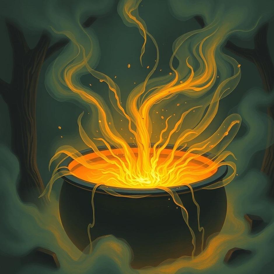 Dream : Falling into a boiling cauldron in a dream
