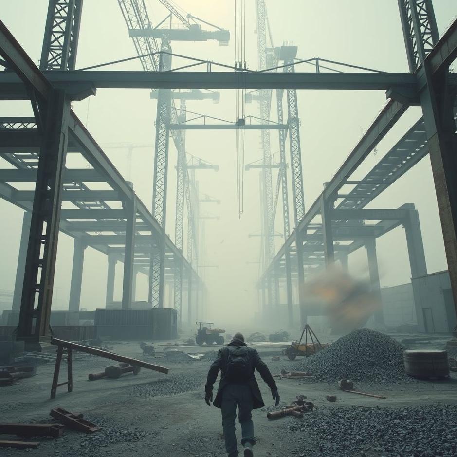 Dream : Falling into a construction site in a dream