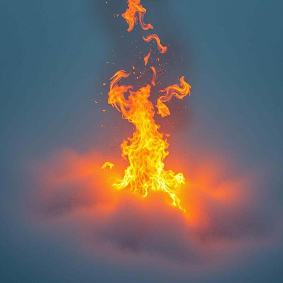 Dream : Falling into a hot fire in a dream