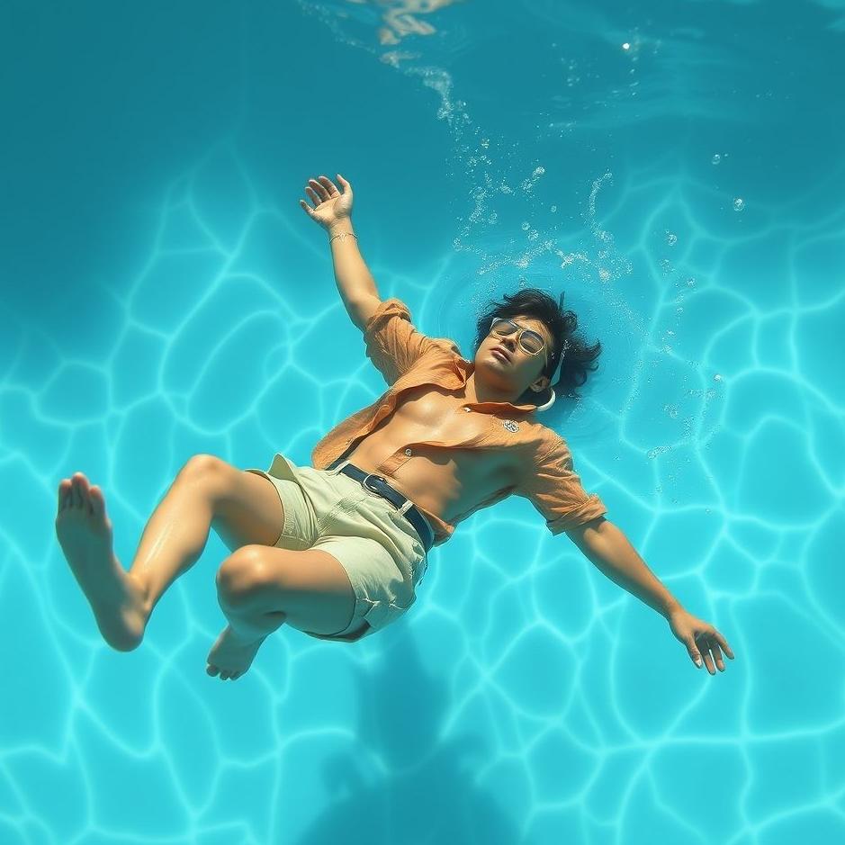 Dream : Falling into a pool with your clothes on in your dream