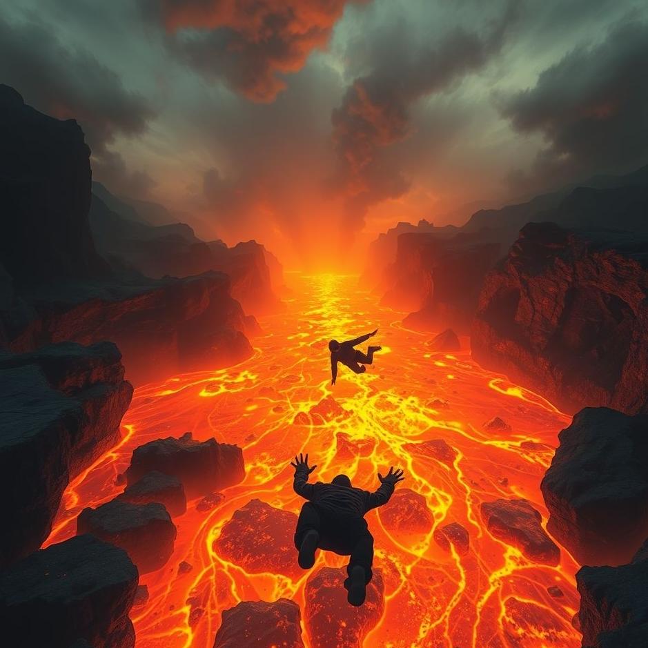Dream : Falling into lava in a dream