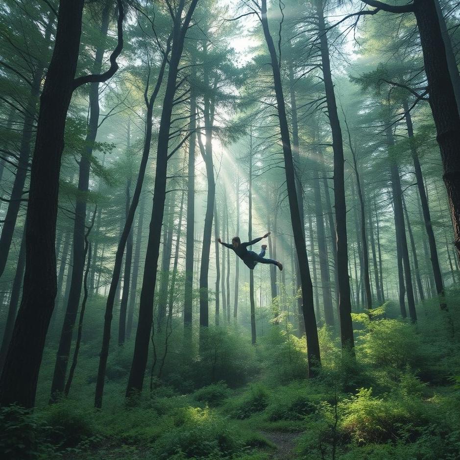 Dream : Falling into the forest in a dream