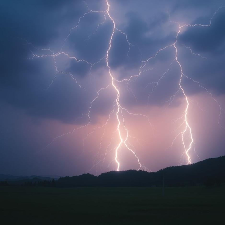 Dream : Falling lightning in the dream