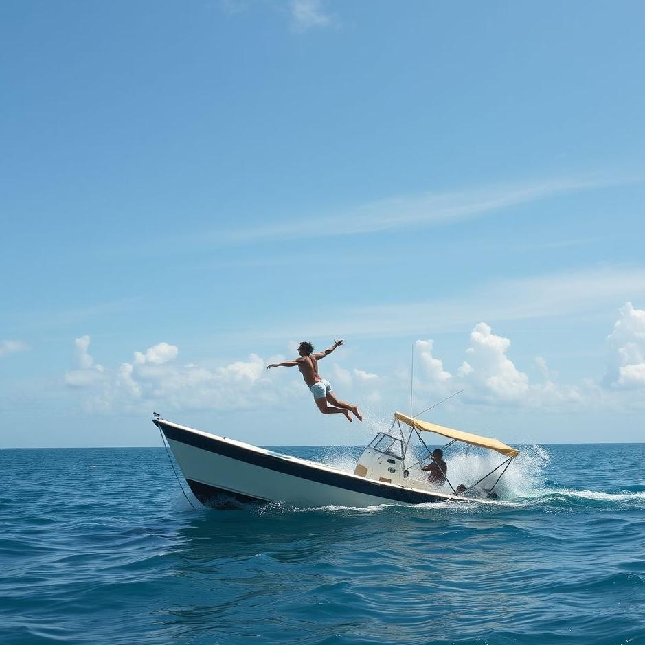 Dream : Falling off a boat in a dream