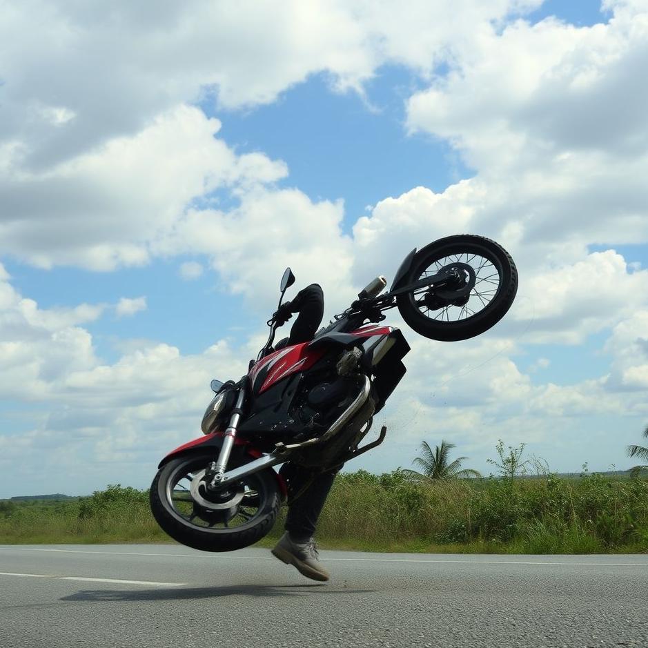 Dream : Falling off a motorcycle in a dream