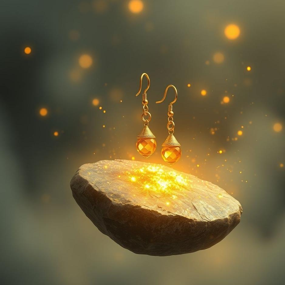 Dream : Falling the stone of gold earrings in the dream