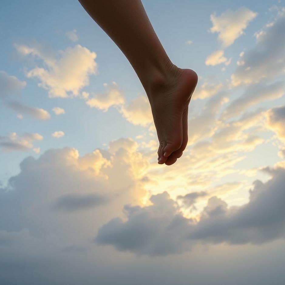 Dream : Falling up foot in the dream