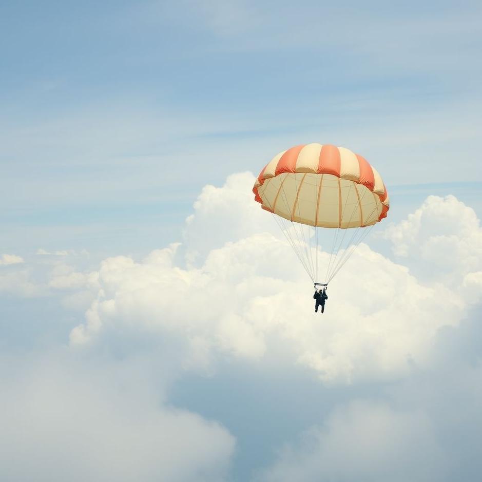 Dream : Falling with a parachute in a dream