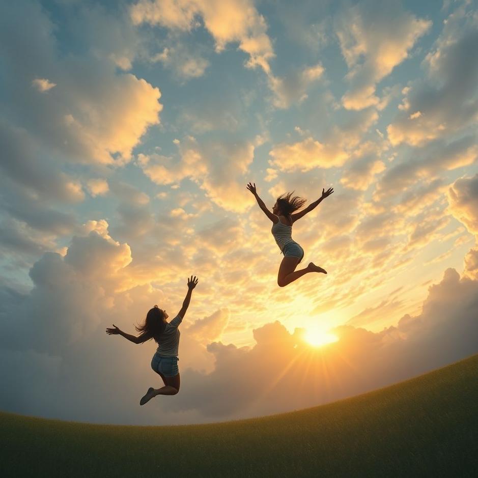 Dream : Falling with friends in the dream