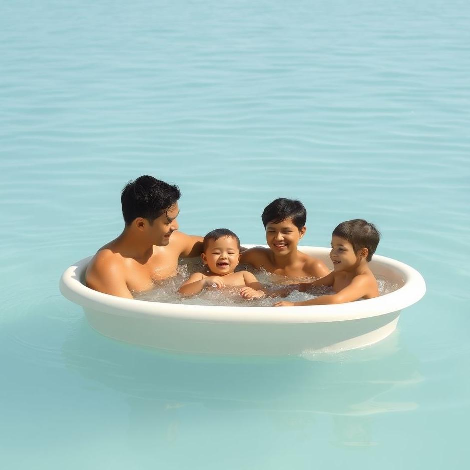 Dream Dictionary : Family bathing in the dream