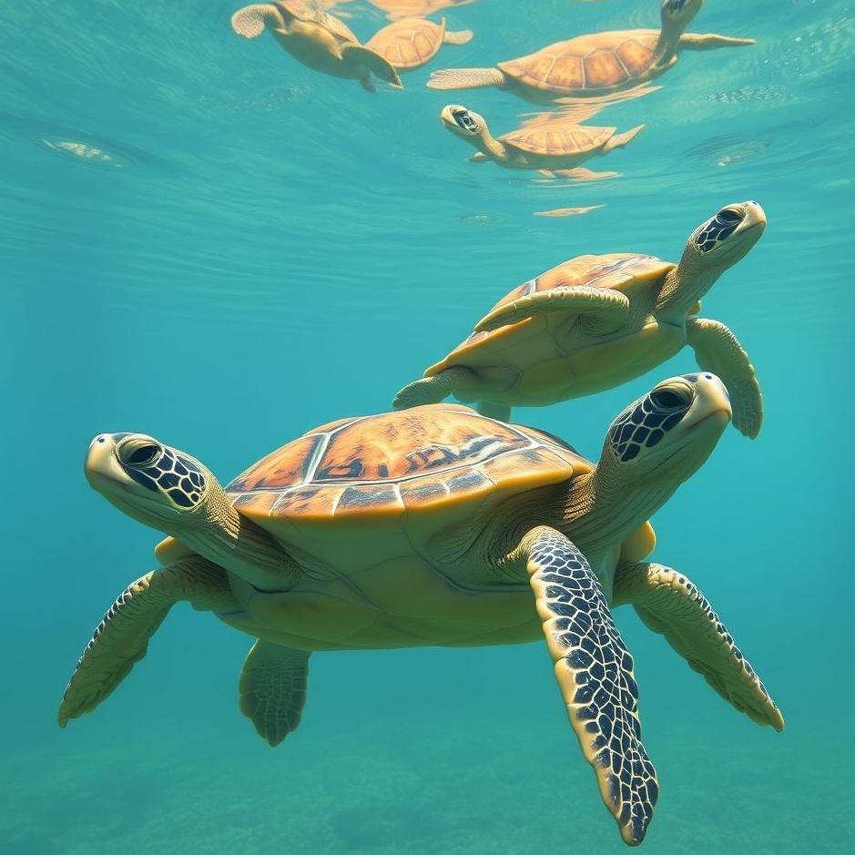 Dream : Family of turtles in a dream