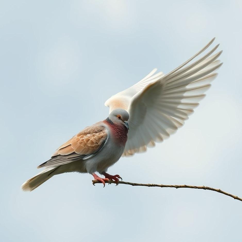 Dream : Feeding a dove in a dream
