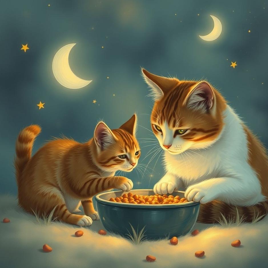 Dream : Feeding cats in a dream