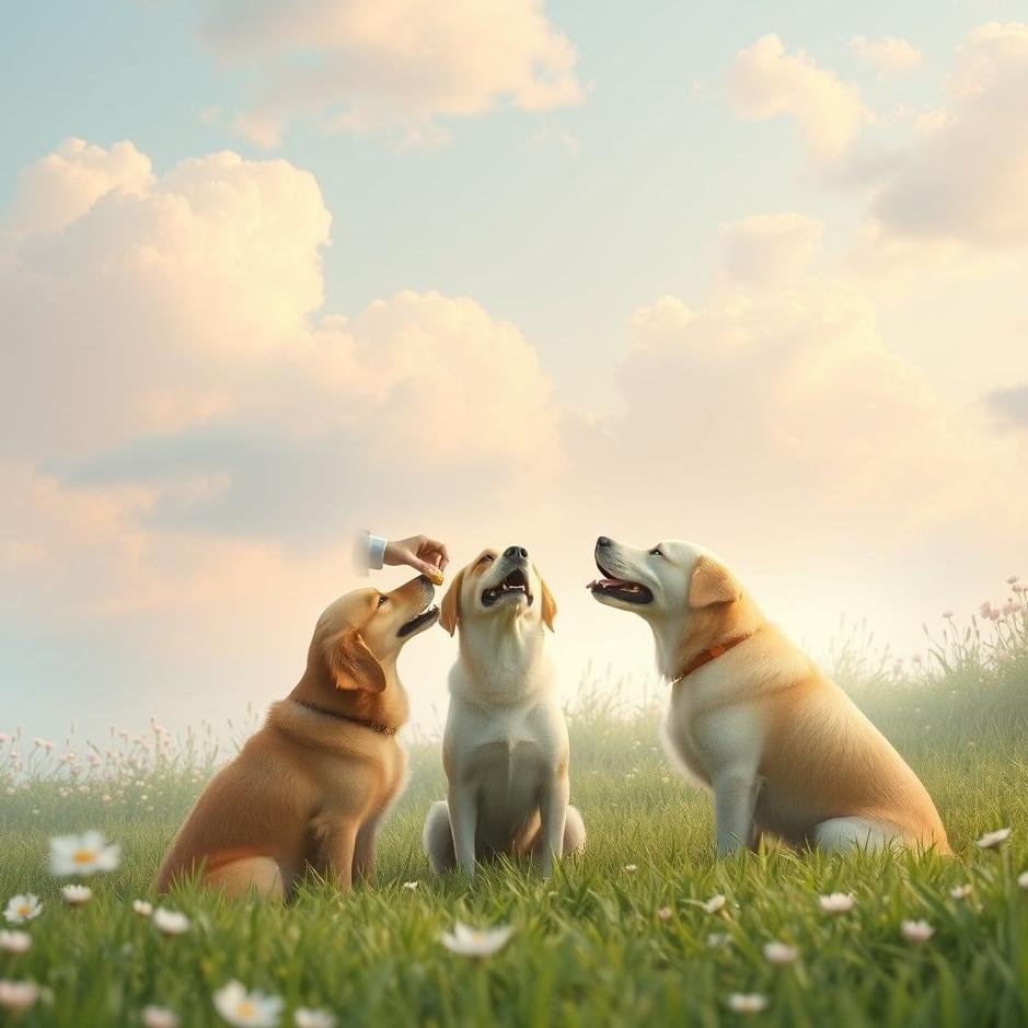 Dream : Feeding dogs in a dream