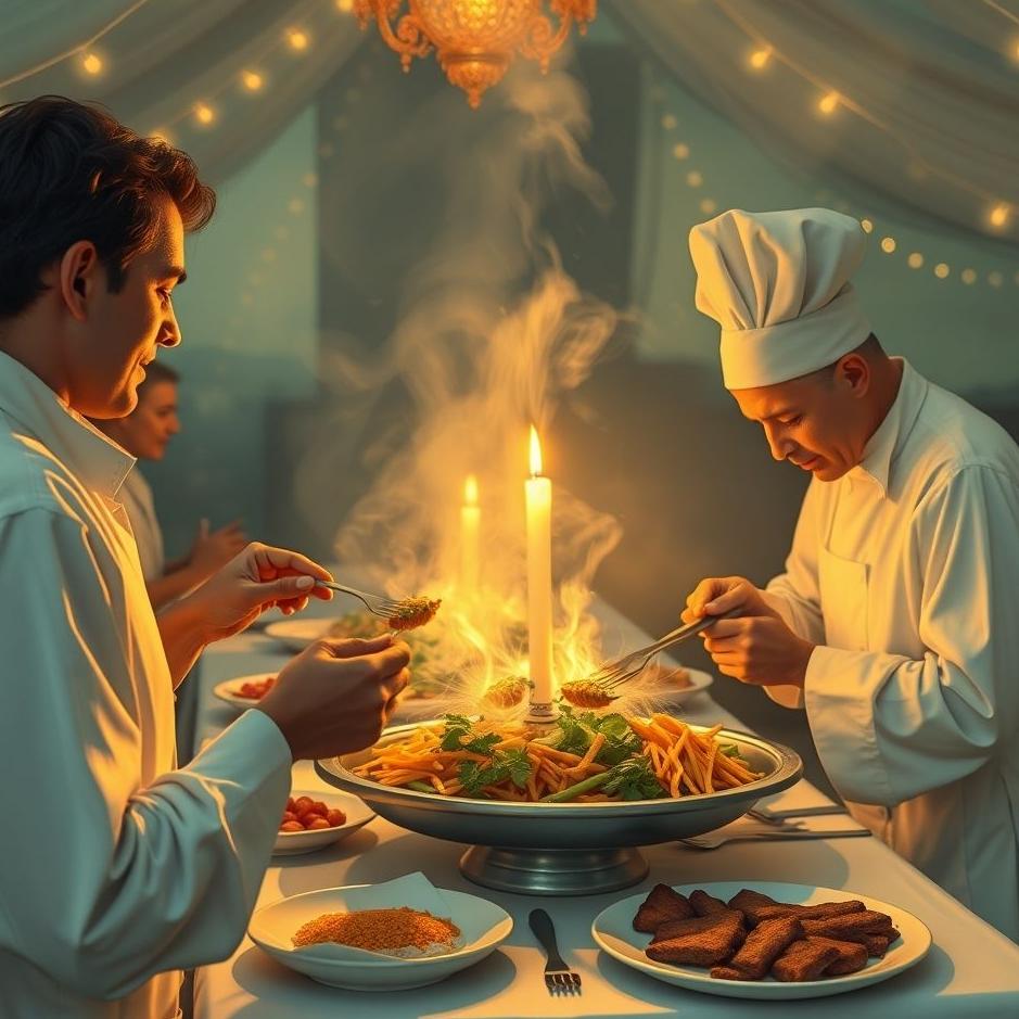 Dream : Feeding guests in a dream