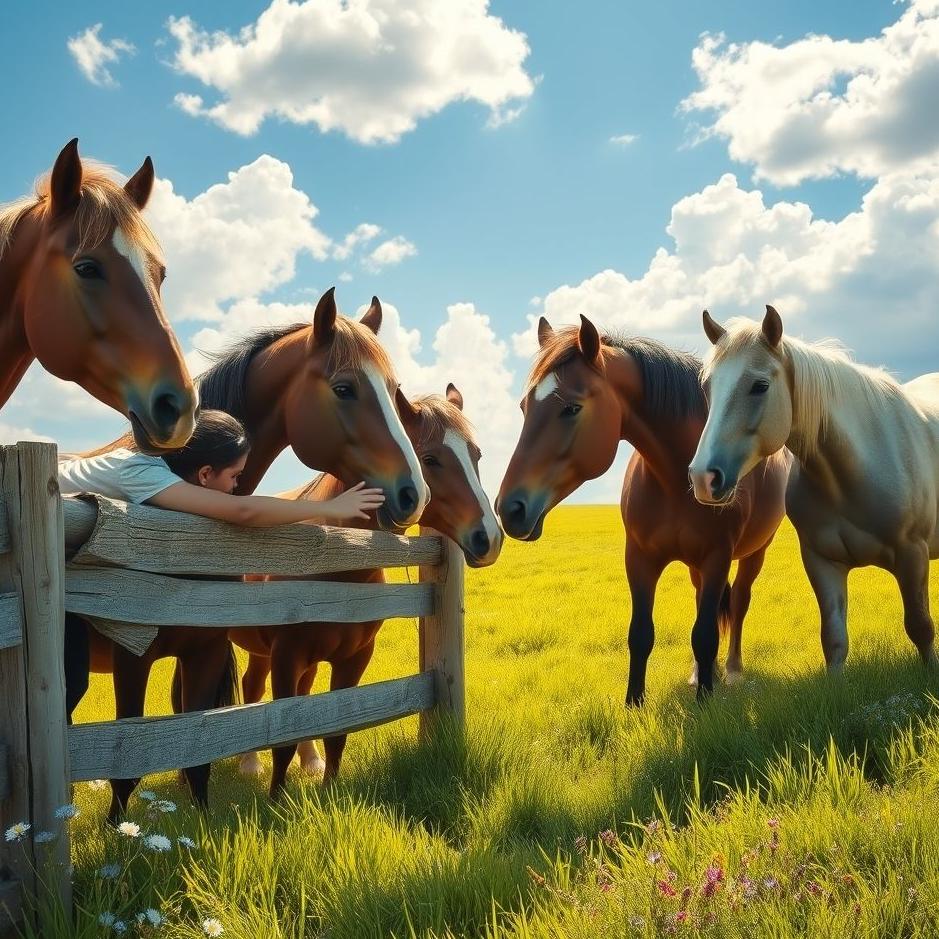 Dream : Feeding horses in the dream