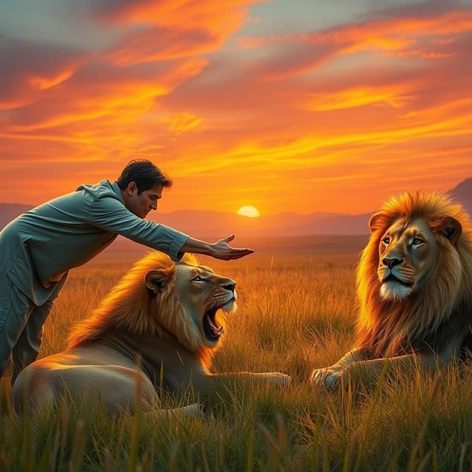 Dream : Feeding lions in the dream