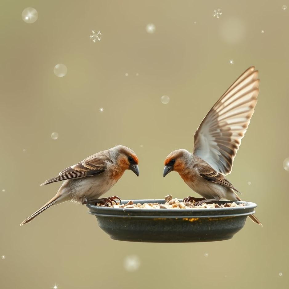 Dream : Feeding sparrows in a dream