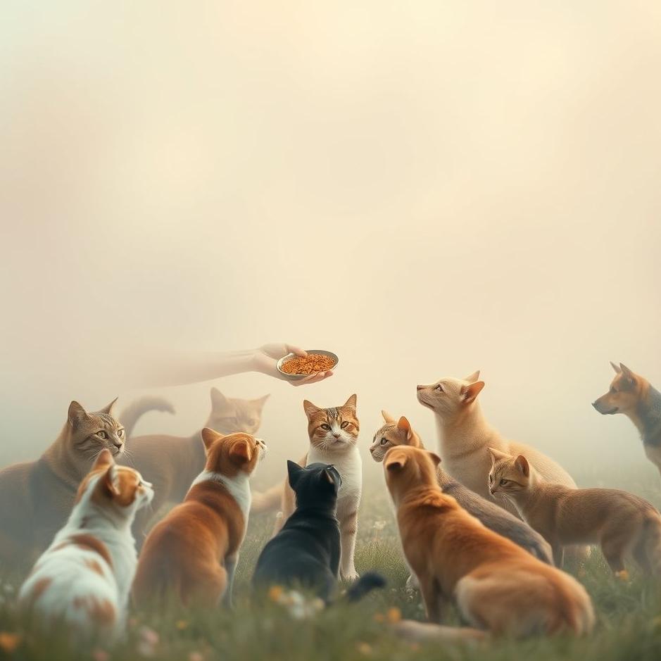 Dream : Feeding stray animals in a dream