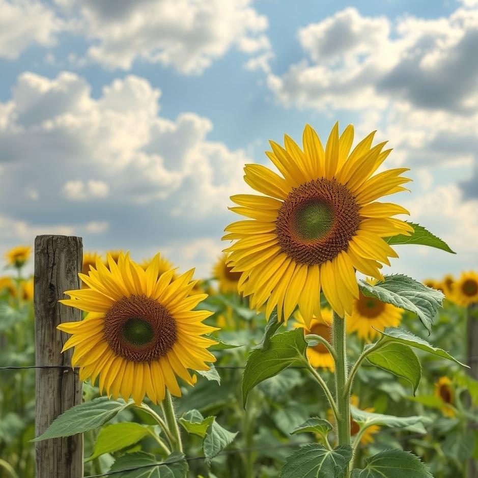 Dream : Fenceing the sunflower in the dream