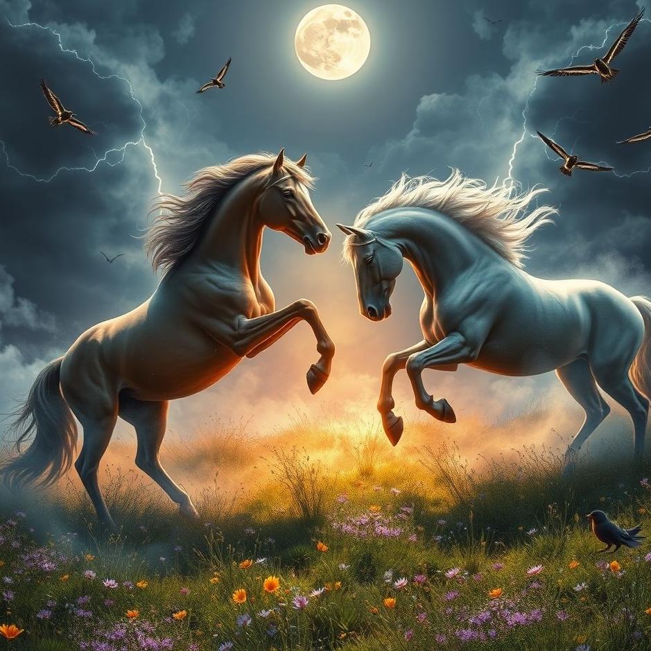 Dream : Fight with horses in the dream