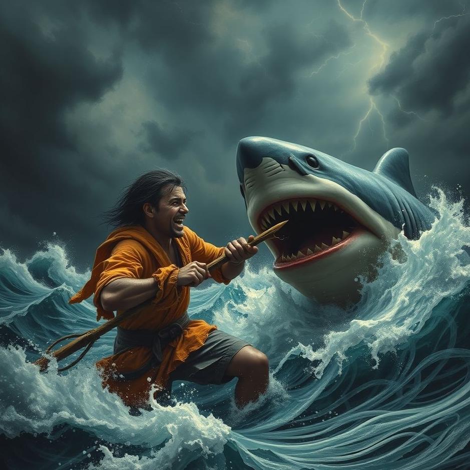 Dream : Fighting a shark in a dream