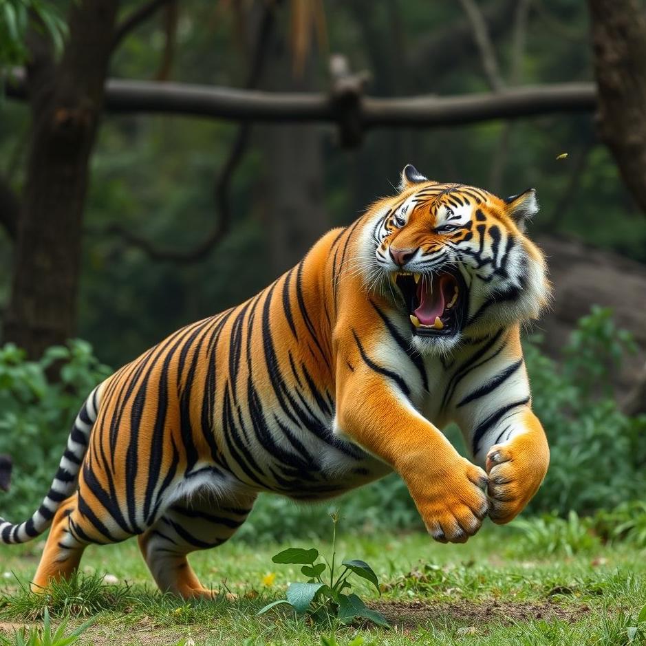 Dream : Fighting a tiger 