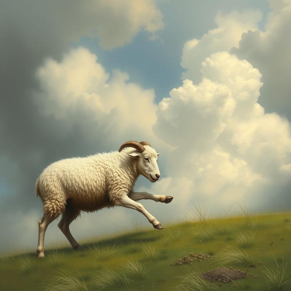 Dream : Fighting with a sheep in a dream