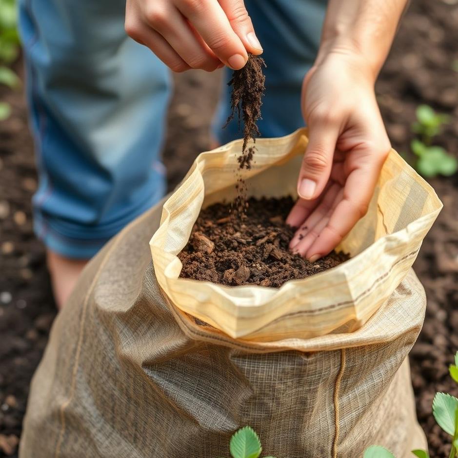 Dream : Filling a bag with soil