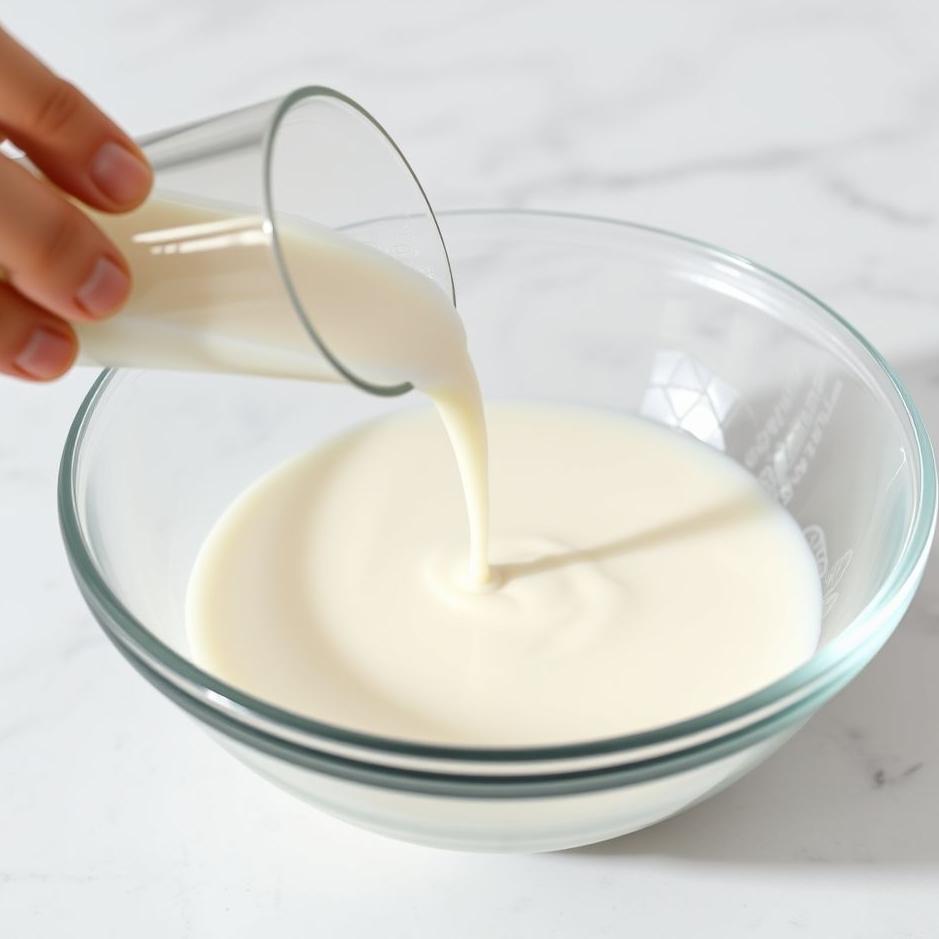 Dream : Filling a bowl with milk 