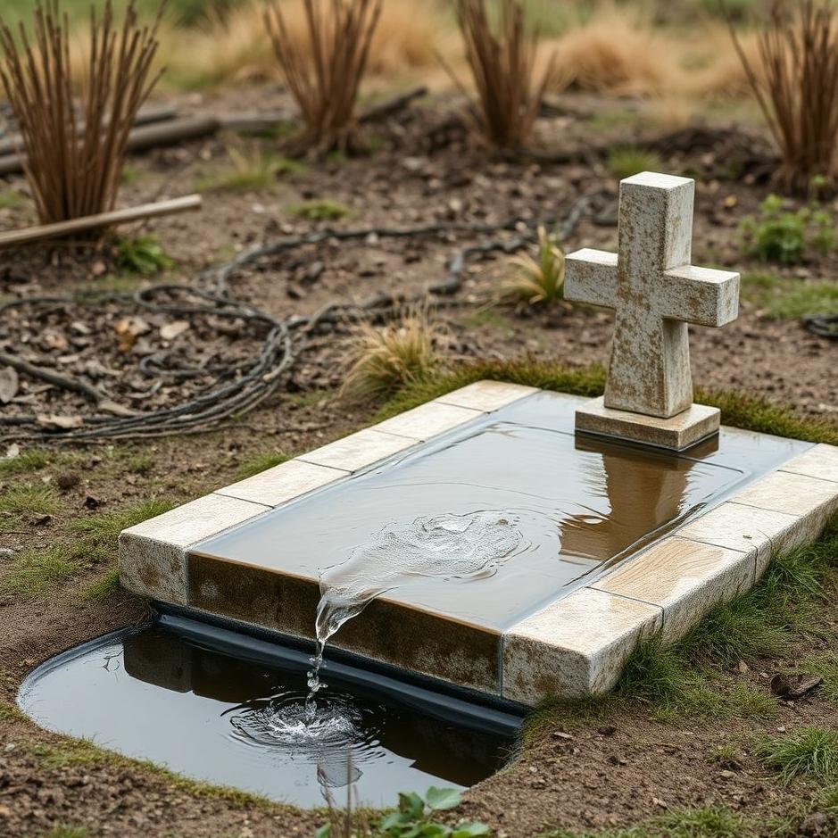 Dream : Filling a grave with water