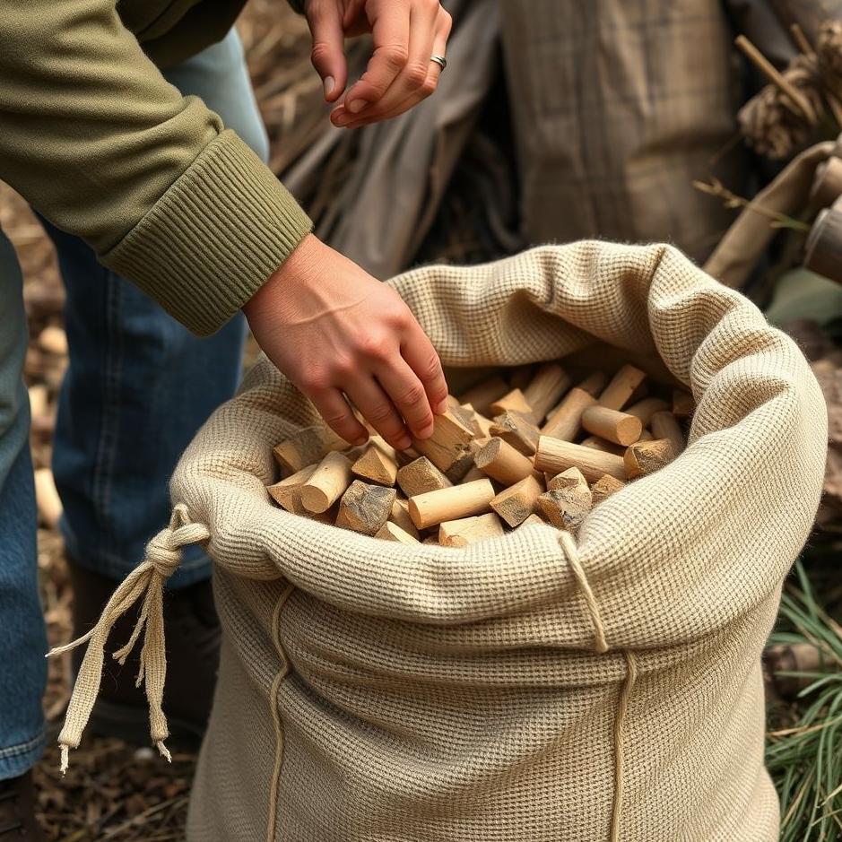 Dream Dictionary : Filling a sack with wood 